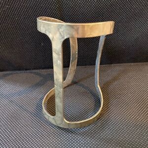 Gold textured cuff bracelet